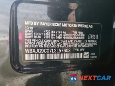 Zdjęcie 13 z 13 samochodu: 2020 BMW X1 XDRIVE28I VIN:WBXJG9C07L3L57603 - miniatura