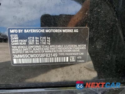 Zdjęcie 12 z 12 samochodu: 2025 BMW 330I VIN:3MW69CW00S8F83149 - miniatura