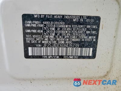 Zdjęcie 14 z 15 samochodu: 2016 SUBARU FORESTER 2.5I PREMIUM VIN:JF2SJADC6GH426739 - miniatura