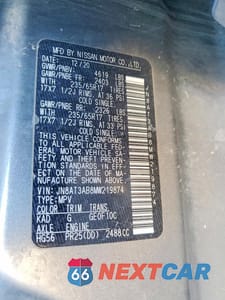 Zdjęcie 14 z 14 samochodu: 2021 NISSAN ROGUE S VIN:JN8AT3AB8MW219874 - miniatura