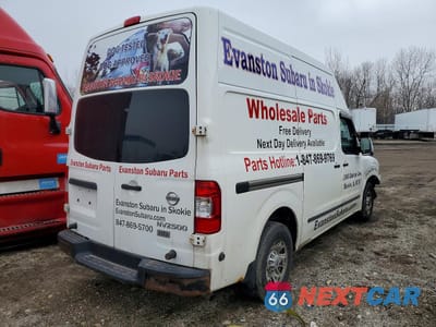 Trzecie zdjęcie samochodu z tyłu: 2012 NISSAN NV 2500 VIN:1N6AF0LY1CN108183 - miniatura