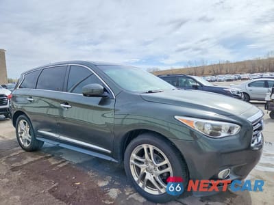 Czwarte zdjęcie samochodu z boku: 2013 INFINITI JX35 BASE VIN:5N1AL0MM3DC308790 - miniatura