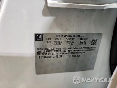 Zdjęcie 12 z 13 samochodu: 2017 CHEVROLET VOLT LT VIN:1G1RA6S53HU162136 - miniatura