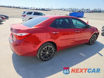Trzecie zdjęcie samochodu z tyłu: 2015 TOYOTA COROLLA S PLUS VIN:5YFBURHE2FP319867 - miniatura