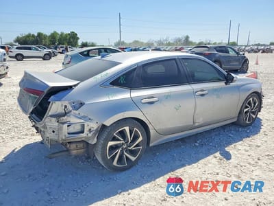 Trzecie zdjęcie samochodu z tyłu: 2022 HONDA CIVIC EX VIN:JHMFE1F74NX005365 - miniatura