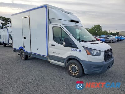 Czwarte zdjęcie samochodu z boku: 2021 FORD TRANSIT DELIVERY TRUCK VIN:1FDBW5Z89MKA79946 - miniatura