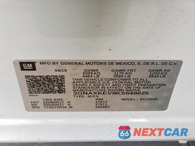 Zdjęcie 13 z 13 samochodu: 2019 CHEVROLET EQUINOX LT VIN:3GNAXKEV8KS648625 - miniatura
