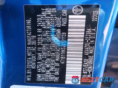 Zdjęcie 12 z 12 samochodu: 2018 TOYOTA CAMRY SE VIN:4T1B11HK5JU131139 - miniatura