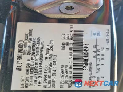 Zdjęcie 12 z 12 samochodu: 2018 FORD FUSION SE VIN:3FA6P0HD1JR145343 - miniatura