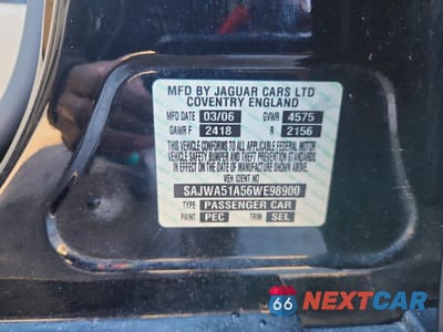 Zdjęcie 12 z 12 samochodu: 2006 JAGUAR X-TYPE 3.0 VIN:SAJWA51A56WE98900 - miniatura