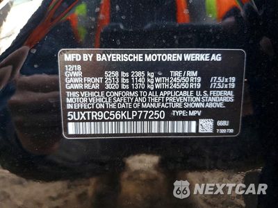 Zdjęcie 13 z 13 samochodu: 2019 BMW X3 XDRIVE30I VIN:5UXTR9C56KLP77250 - miniatura