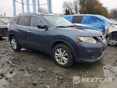 Czwarte zdjęcie samochodu z boku: 2014 NISSAN ROGUE SV VIN:5N1AT2MV6EC816290 - miniatura