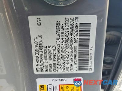 Zdjęcie 12 z 12 samochodu: 2024 HONDA ACCORD TOURING HYBRID VIN:1HGCY2F85RA051730 - miniatura