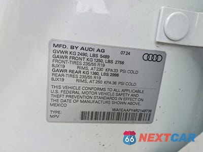 Zdjęcie 13 z 13 samochodu: 2024 AUDI Q5 PREMIUM PLUS 45 VIN:WA1EAAFY4R2149738 - miniatura