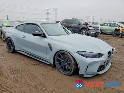 Czwarte zdjęcie samochodu z boku: 2022 BMW M4 COMPETITION VIN:WBS43AZ02NCJ86589 - miniatura