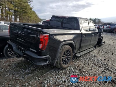 Trzecie zdjęcie samochodu z tyłu: 2021 GMC SIERRA K1500 ELEVATION VIN:3GTU9CED5MG461846 - miniatura