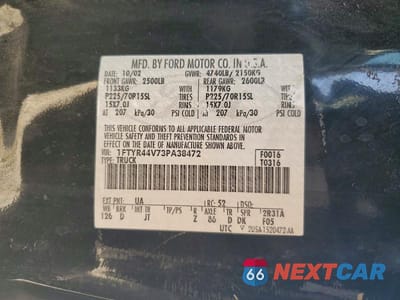 Zdjęcie 13 z 13 samochodu: 2003 FORD RANGER SUPER CAB VIN:1FTYR44V73PA38472 - miniatura