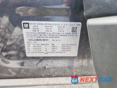 Zdjęcie 12 z 12 samochodu: 2017 CHEVROLET TRAX 1LT VIN:3GNCJLSB3HL186181 - miniatura