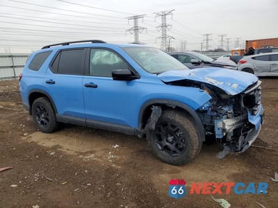 Czwarte zdjęcie samochodu z boku: 2025 HONDA PILOT TRAILSPORT VIN:5FNYG1H60SB034229 - miniatura