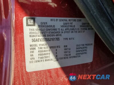 Zdjęcie 14 z 14 samochodu: 2008 BUICK ENCLAVE CXL VIN:5GAEV237X8J161765 - miniatura