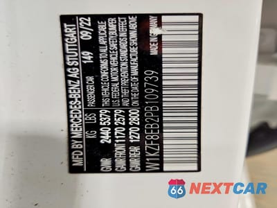 Zdjęcie 12 z 13 samochodu: 2023 MERCEDES-BENZ E 350 4MATIC VIN:W1KZF8EB2PB109739 - miniatura