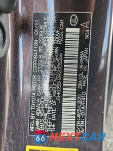 Zdjęcie 12 z 12 samochodu: 2011 LEXUS CT 200H PREMIUM VIN:JTHKD5BH2B2005266 - miniatura