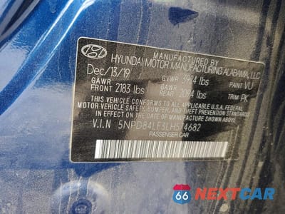 Zdjęcie 12 z 12 samochodu: 2020 HYUNDAI ELANTRA VIN:5NPD84LF3LH574682 - miniatura