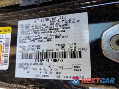 Zdjęcie 13 z 13 samochodu: 2026 FORD MUSTANG VIN:1FA6P8TH1T5106623 - miniatura