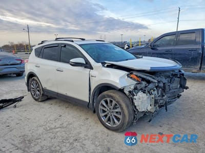 Czwarte zdjęcie samochodu z boku: 2016 TOYOTA RAV4 HYBRID LIMITED VIN:JTMDJREV4GD053407 - miniatura