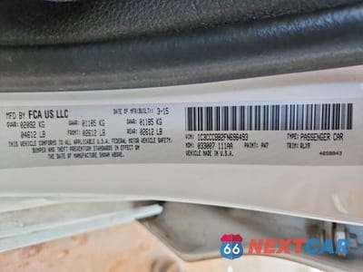 Zdjęcie 12 z 12 samochodu: 2015 CHRYSLER 200 S VIN:1C3CCCBB2FN696493 - miniatura