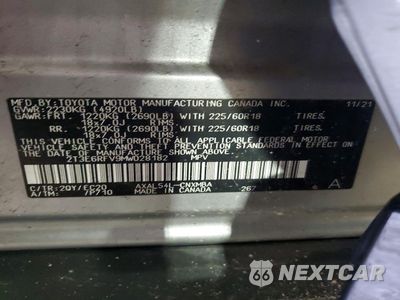 Zdjęcie 13 z 13 samochodu: 2021 TOYOTA RAV4 HYBRID XSE VIN:2T3E6RFV9MW028182 - miniatura