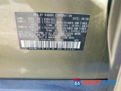 Zdjęcie 13 z 13 samochodu: 2020 SUBARU OUTBACK LIMITED VIN:4S4BTANC5L3250583 - miniatura