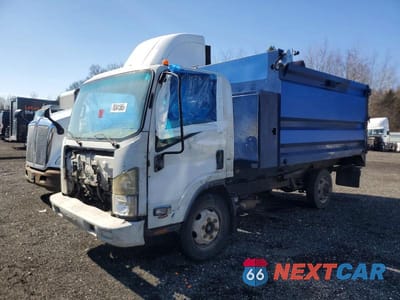 Trzecie zdjęcie samochodu z tyłu: 2015 ISUZU NPR HD DUMP TRUCK VIN:54DC4W1B6FS802842 - miniatura
