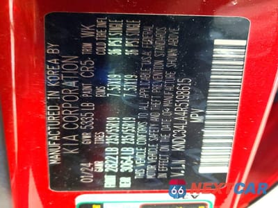 Zdjęcie 13 z 13 samochodu: 2024 KIA EV6 WIND VIN:KNDC34LA4R5198615 - miniatura