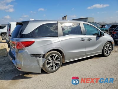 Trzecie zdjęcie samochodu z tyłu: 2023 HONDA ODYSSEY TOURING VIN:5FNRL6H87PB074569 - miniatura