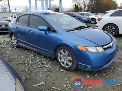 Czwarte zdjęcie samochodu z boku: 2008 HONDA CIVIC LX VIN:1HGFA16548L069995 - miniatura