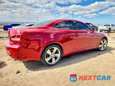 Trzecie zdjęcie samochodu z tyłu: 2010 LEXUS IS 250C BASE VIN:JTHFF2C21A2507379 - miniatura