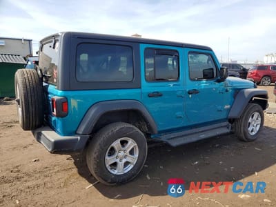 Trzecie zdjęcie samochodu z tyłu: 2019 JEEP WRANGLER UNLIMITED SPORT VIN:1C4HJXDGXKW602002 - miniatura