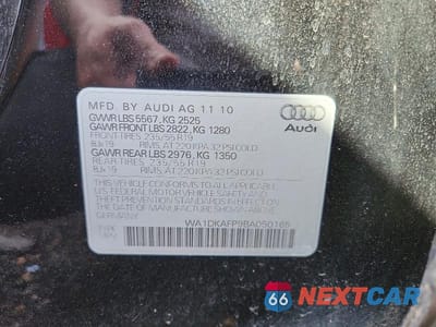 Zdjęcie 13 z 13 samochodu: 2011 AUDI Q5 PREMIUM PLUS VIN:WA1DKAFP9BA050165 - miniatura