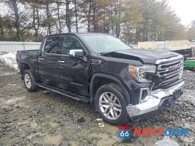 Czwarte zdjęcie samochodu z boku: 2019 GMC SIERRA K1500 SLT VIN:3GTU9DED6KG276109 - miniatura