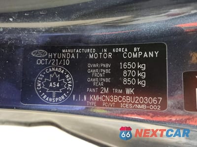 Zdjęcie 12 z 12 samochodu: 2011 HYUNDAI ACCENT SE VIN:KMHCN3BC6BU203067 - miniatura