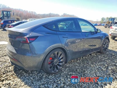 Trzecie zdjęcie samochodu z tyłu: 2022 TESLA MODEL Y VIN:7SAYGDEF3NF459599 - miniatura