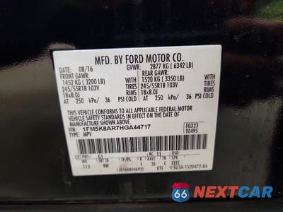 Zdjęcie 13 z 13 samochodu: 2017 FORD EXPLORER POLICE INTERCEPTOR VIN:1FM5K8AR7HGA44717 - miniatura