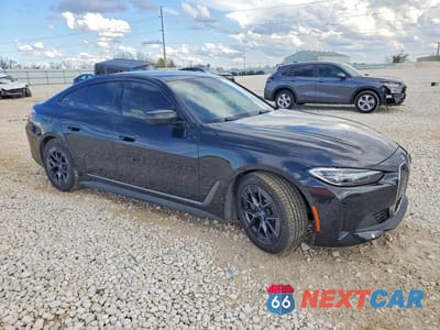 Czwarte zdjęcie samochodu z boku: 2023 BMW I4 EDRIVE 35 VIN:WBY43AW06PFP47016 - miniatura