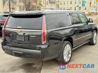 Trzecie zdjęcie samochodu z tyłu: 2015 CADILLAC ESCALADE ESV PLATINUM VIN:1GYS4UKJ9FR566358 - miniatura