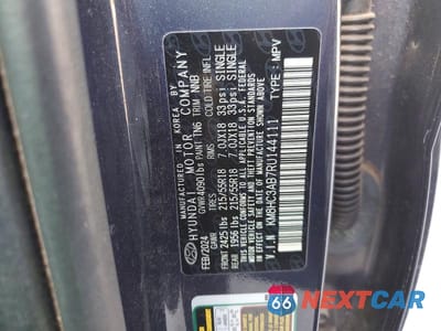 Zdjęcie 14 z 14 samochodu: 2024 HYUNDAI KONA SEL VIN:KM8HC3AB7RU144111 - miniatura
