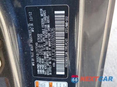 Zdjęcie 12 z 13 samochodu: 2013 SUBARU BRZ 2.0 LIMITED VIN:JF1ZCAC10D1605926 - miniatura