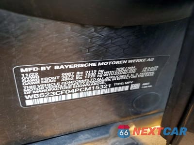 Zdjęcie 12 z 12 samochodu: 2023 BMW IX XDRIVE50 VIN:WB523CF04PCM15321 - miniatura