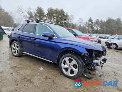 Czwarte zdjęcie samochodu z boku: 2021 AUDI Q5 PREMIUM PLUS VIN:WA1BAAFY5M2011217 - miniatura