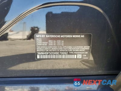 Zdjęcie 12 z 12 samochodu: 2024 BMW M340I VIN:3MW49FS05R8E79992 - miniatura